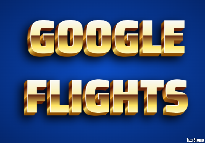 Google Flights Tekst Effect