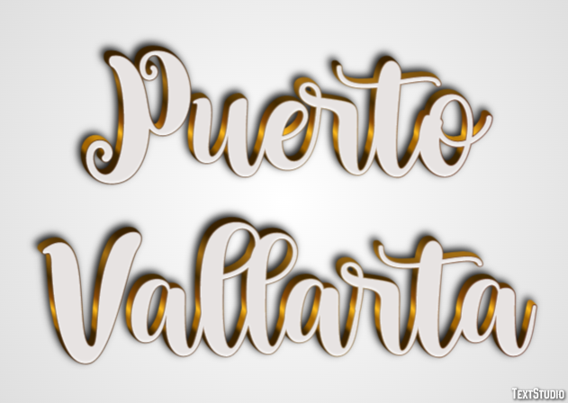 Puerto Vallarta テキスト効果