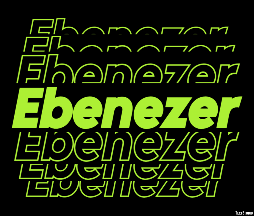 Ebenezer Efeito de texto