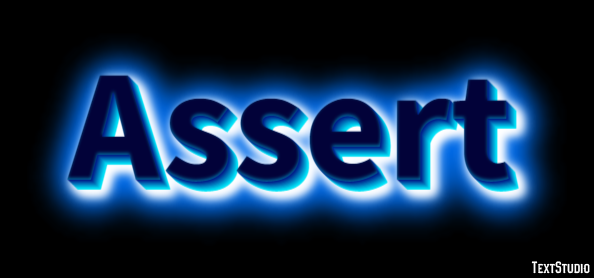 Assert Text Effect