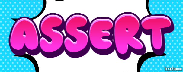 Assert Texteffekt