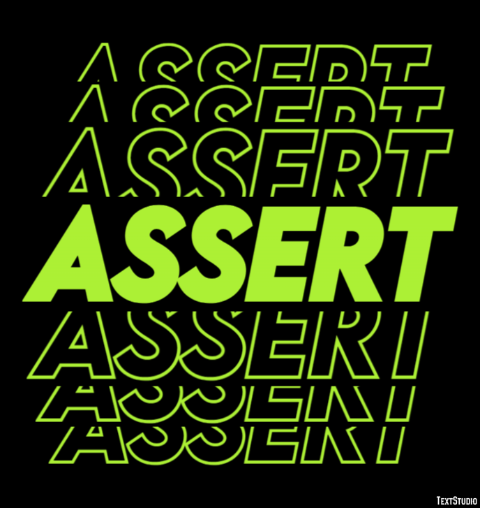 Assert Effetto testo