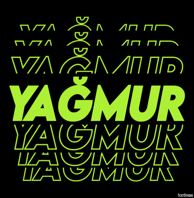 Yağmur Metin Efekti