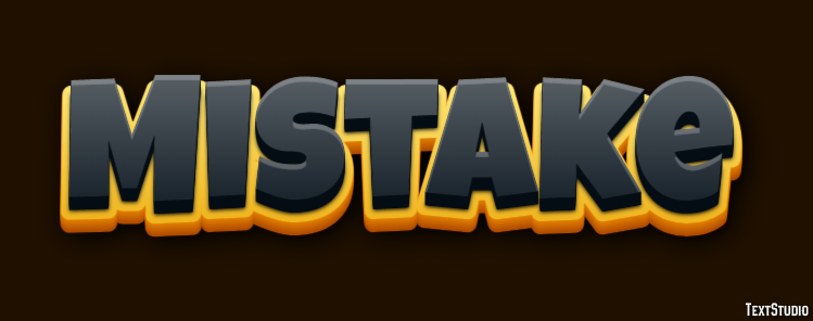 Mistake Metin Efekti