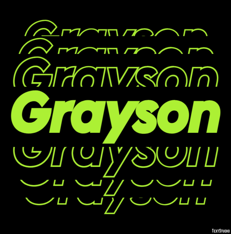 Grayson Efekt tekstowy