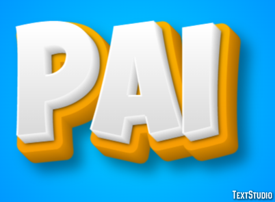 Pai Efeito de texto