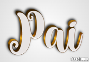 Pai Efeito de texto