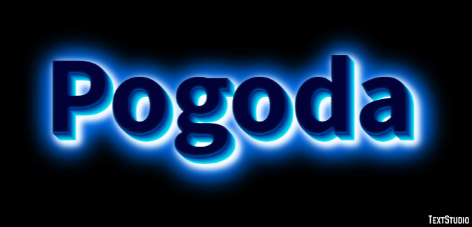 Pogoda Tekst Effect