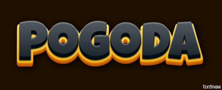 Pogoda Tekst effect