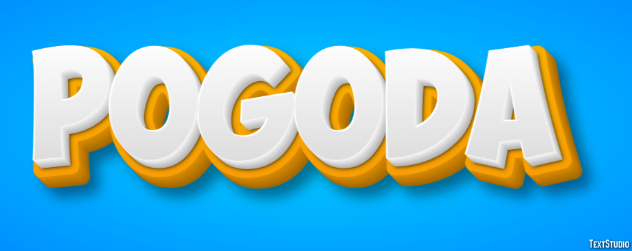 Pogoda Text Effect