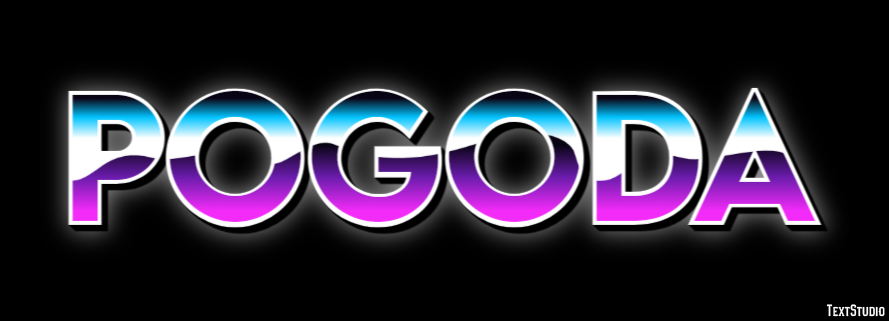 Pogoda Efeito de texto