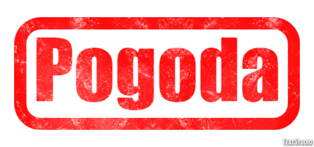 Pogoda Tekst effect