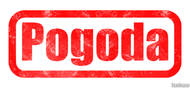 Pogoda Efeito de texto