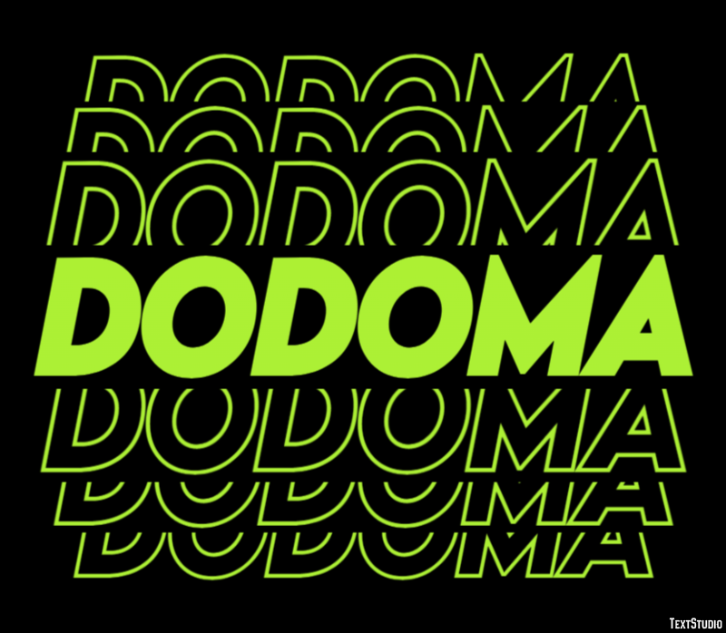 Dodoma Efeito de texto