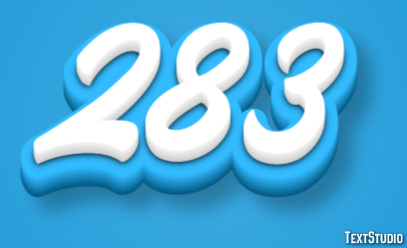 283 Tekst Effect