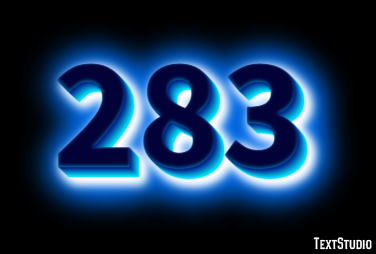 283 Tekst Effect