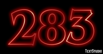 283 Tekst Effect