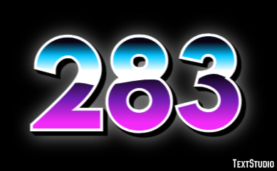 283 Tekst Effect