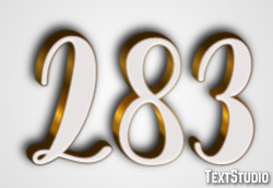 283 Tekst Effect