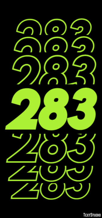 283 Tekst Effect