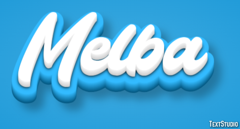 Melba Texteffekt