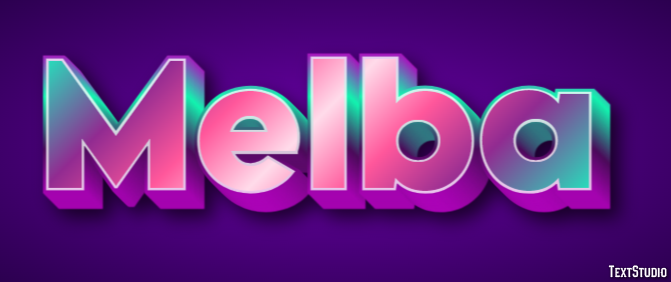 Melba Texteffekt