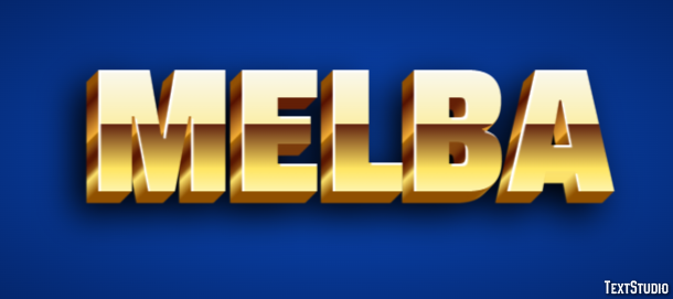 Melba Texteffekt