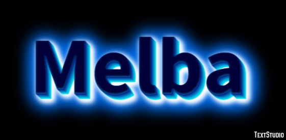 Melba Texteffekt