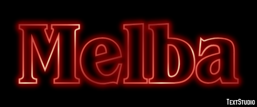 Melba Texteffekt
