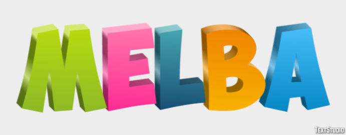 Melba Texteffekt