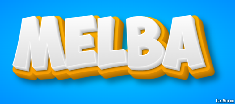 Melba Texteffekt