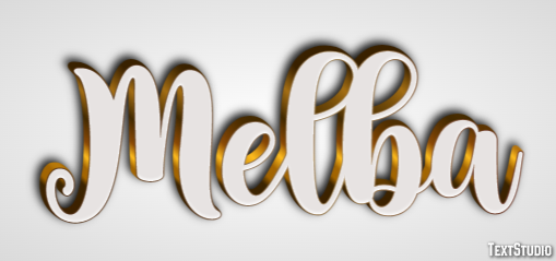 Melba Texteffekt