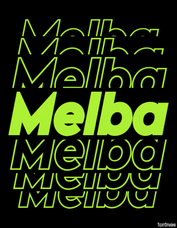 Melba Texteffekt