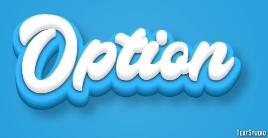 Option Text Effect