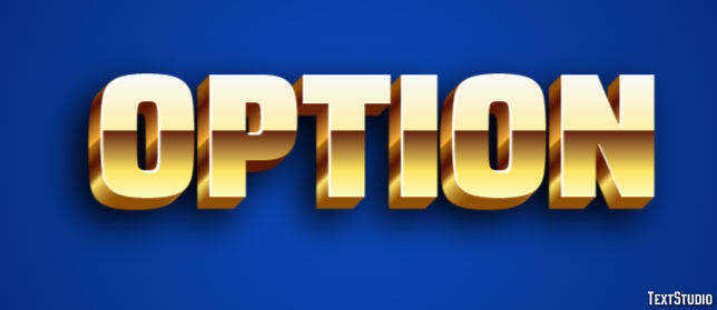 Option Text Effect