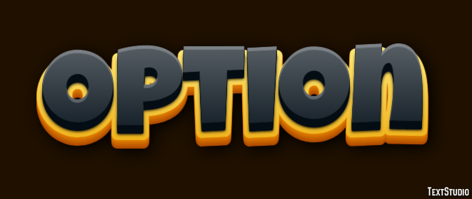 Option Text Effect