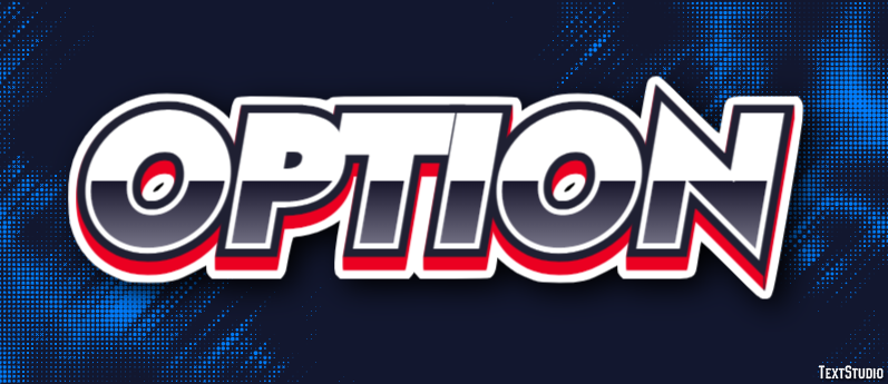Option Text Effect