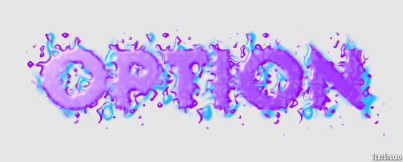 Option Text Effect