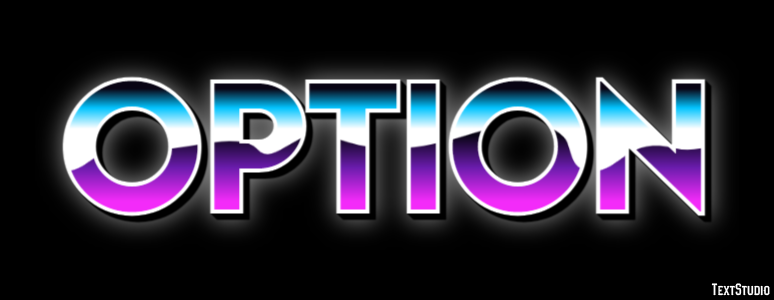 Option Text Effect