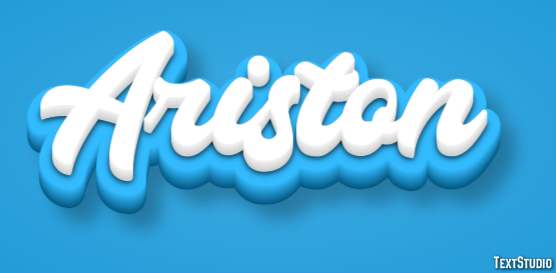 Ariston Efecto de Texto