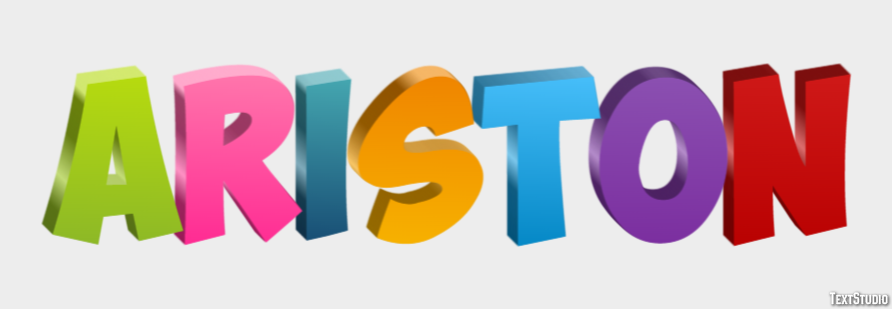 Ariston Efecto de Texto