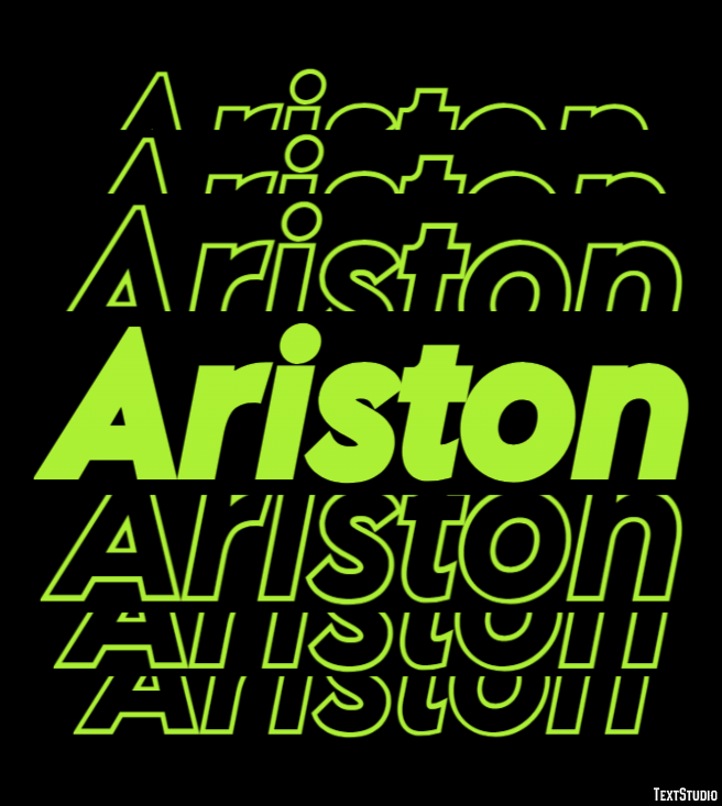 Ariston Efecto de Texto