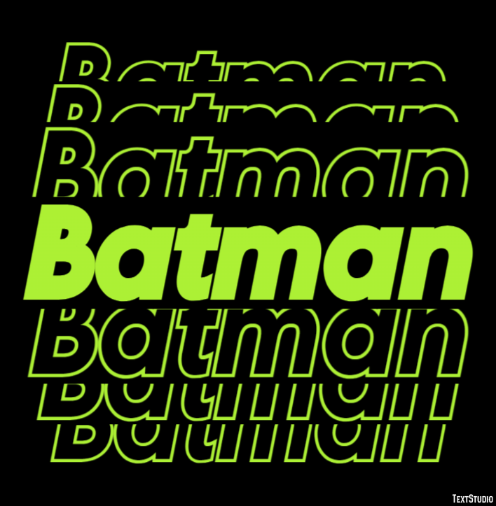 Batman テキスト効果