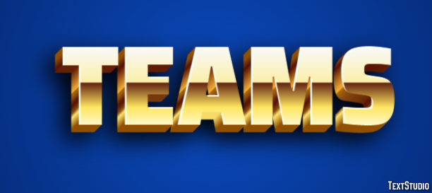 Teams Эффект текста