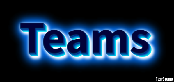 Teams Efecto de Texto