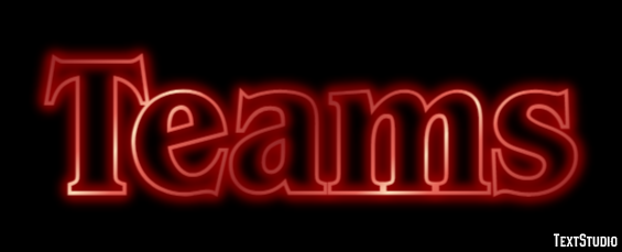 Teams Efecto de Texto