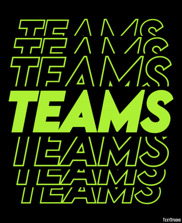 Teams Effet de Texte