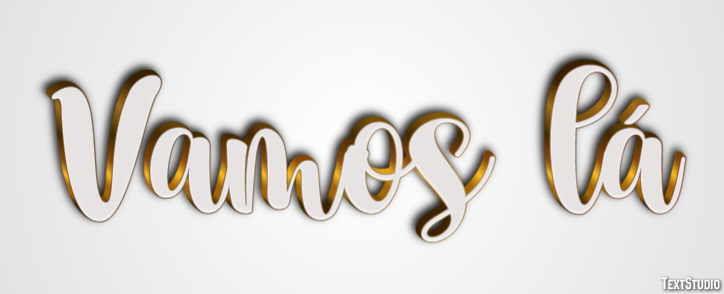 Vamos lá Text Effect
