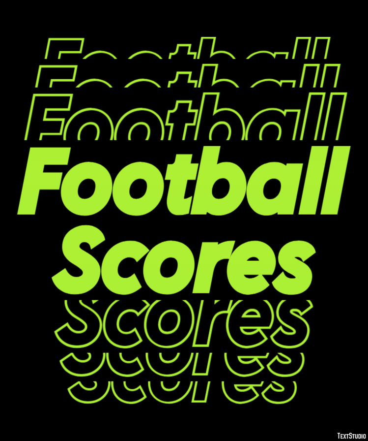 Football Scores Metin Efekti