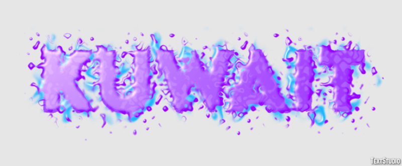 Kuwait Text effect